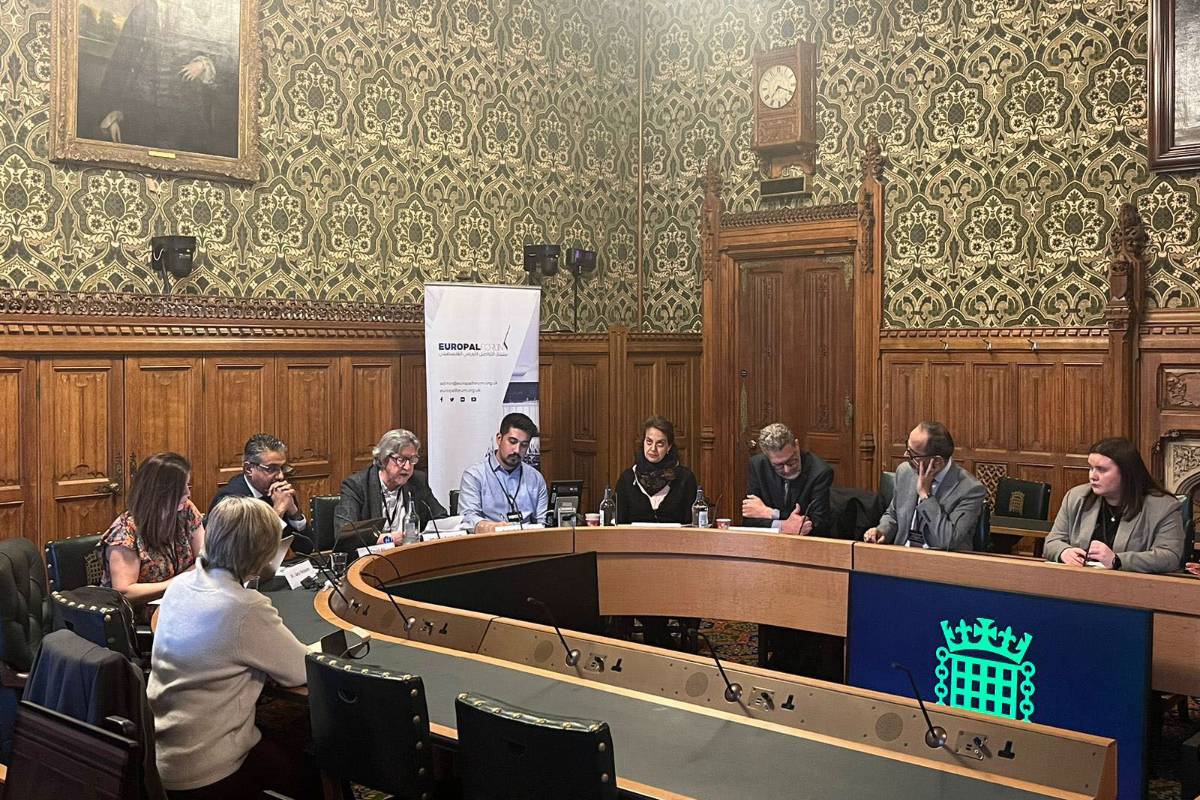 The EuroPal seminar held in UK Parliament on 26th April 2023 [@EuroPalForum/Twitter]