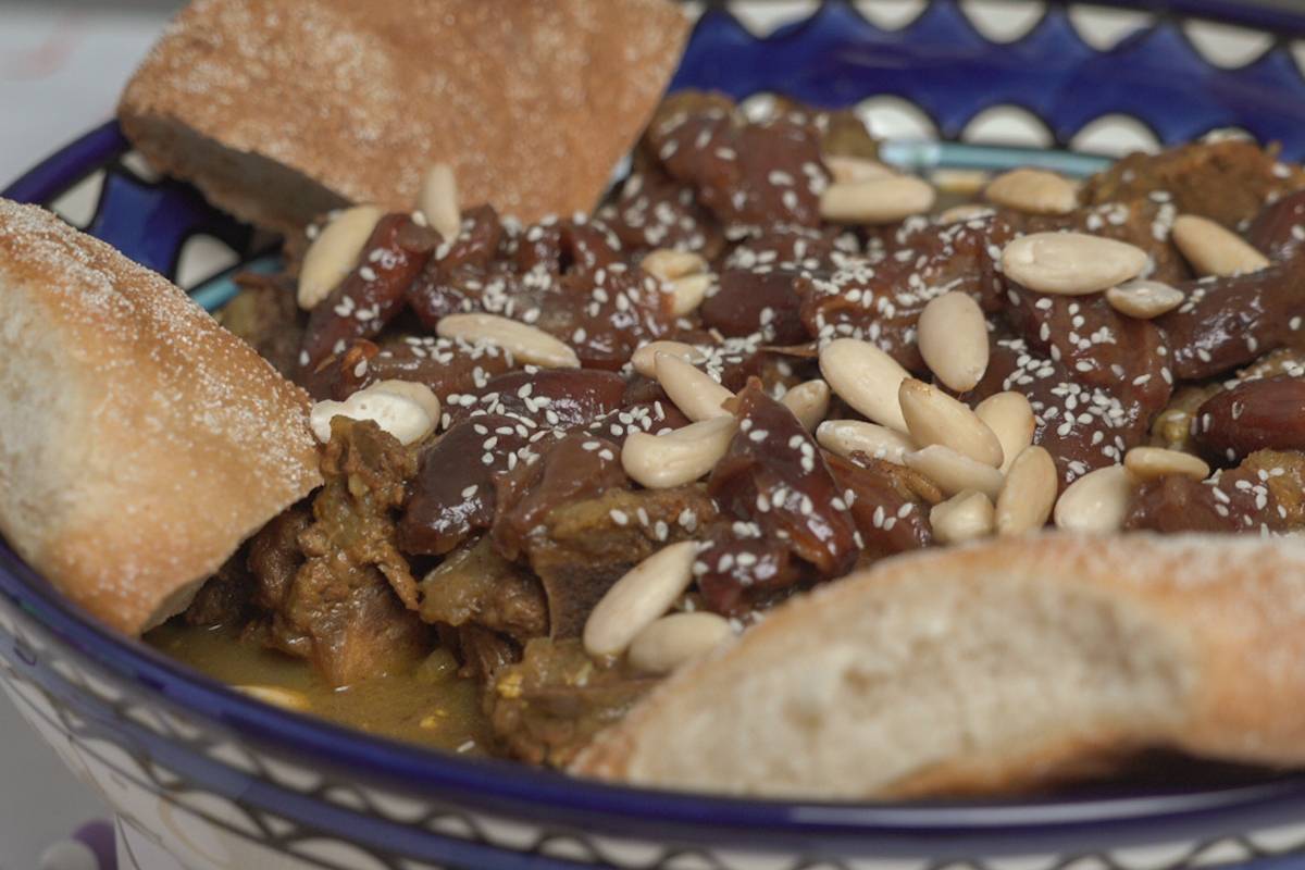 Moroccan inspired 'Date and lamb tagine'