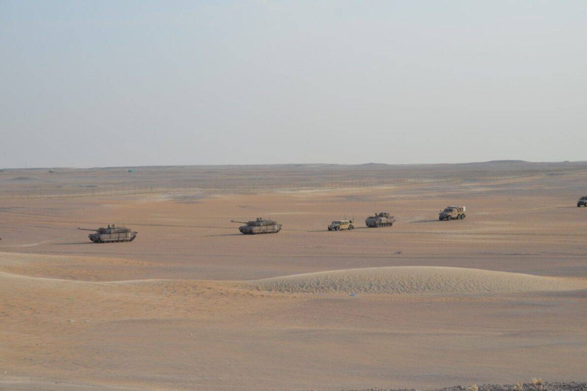 The UAE and US take part in a joint military exercise dubbed Iron Union 19 in the Emirates on 23 May 2023 [@modgovae/Twitter]