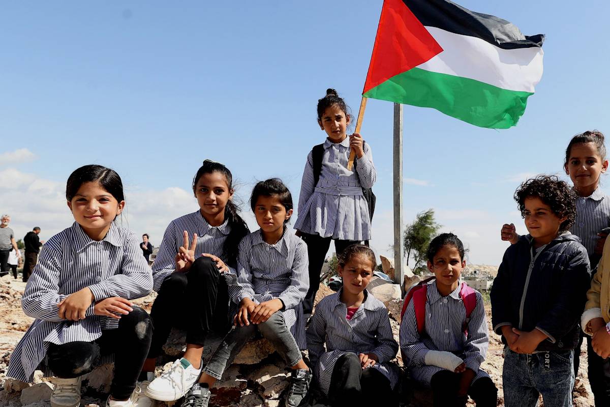 Thumbnail - Palestinians fight back after Israel demolishes village's only school