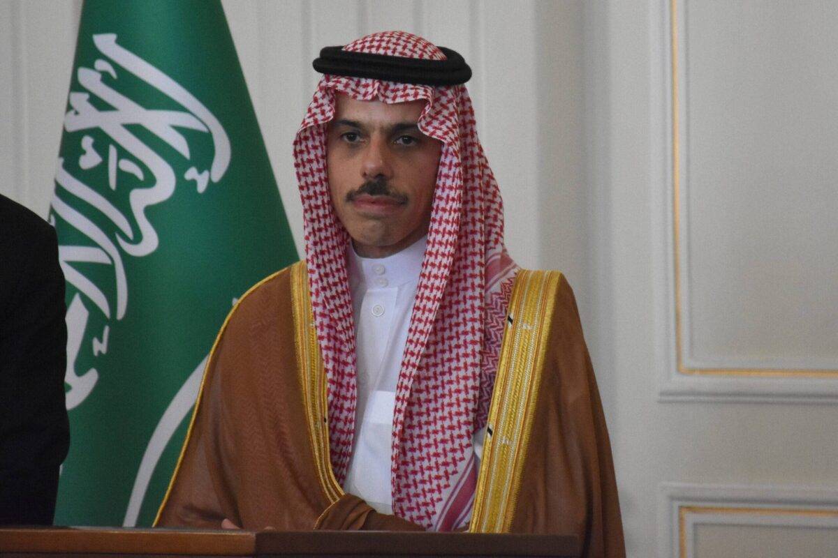 Saudi Arabian Foreign Minister Faisal bin Farhan Al-Saud on June 17, 2023 [Haydar Şahin/Anadolu Agency]