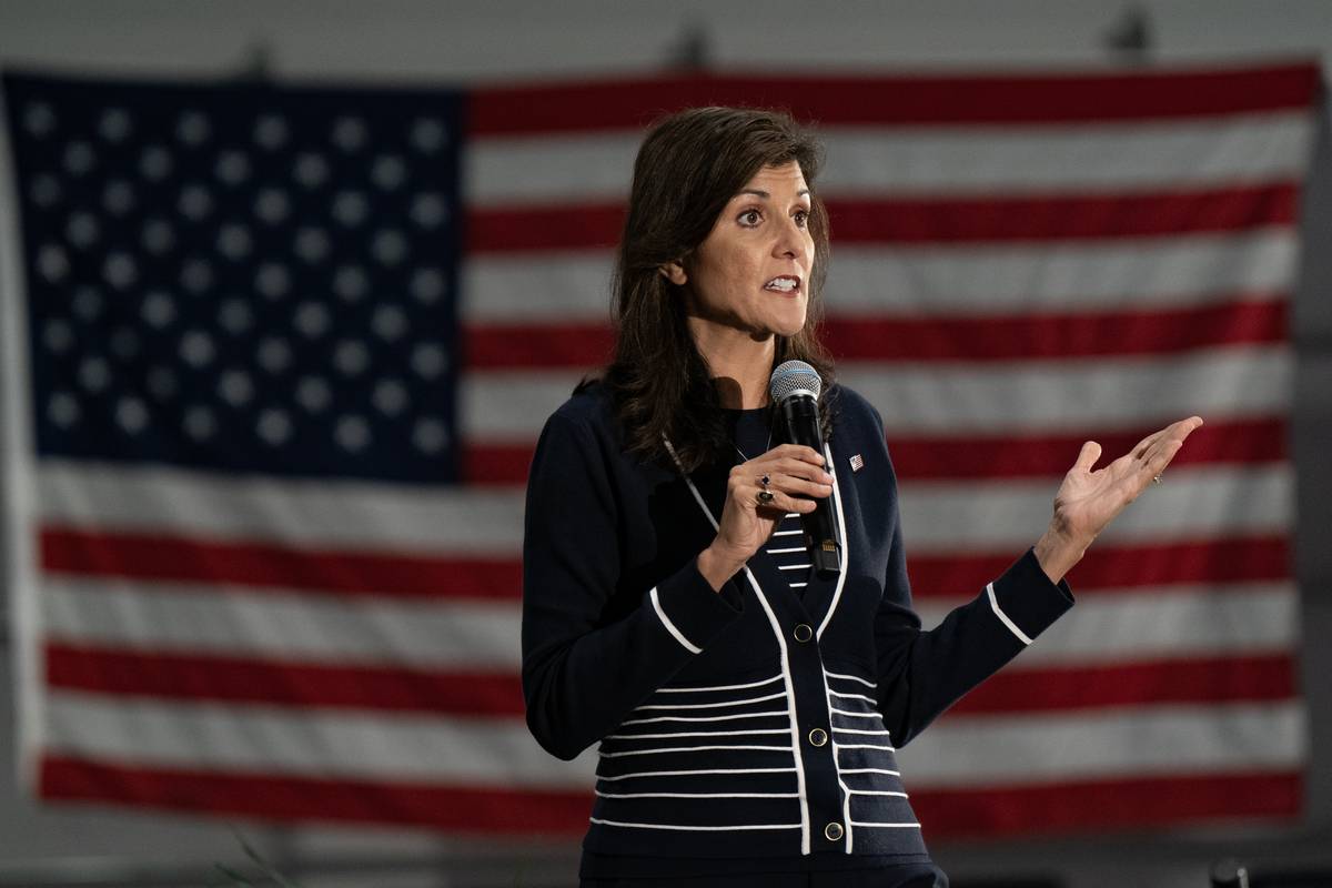 Nikki Haley, the former two-term conservative governor of South Carolina and former U.S. ambassador to the UN, who officially announced her candidacy from the Republican Party in the 2024 presidential elections, speaks during a campaign event at Berkeley Electric Cooperative in Moncks Corner, South Carolina, United States on June 19, 2023 [Allison Joyce - Anadolu Agency]