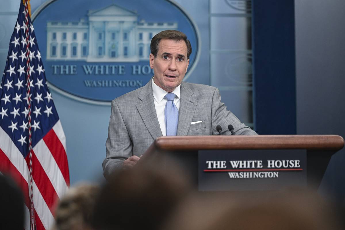 National Security Council Coordinator Admiral John Kirby speaks during the White House Press Briefing at the White House in Washington D.C., United States on June 26, 2023 [Mostafa Bassim - Anadolu Agency]