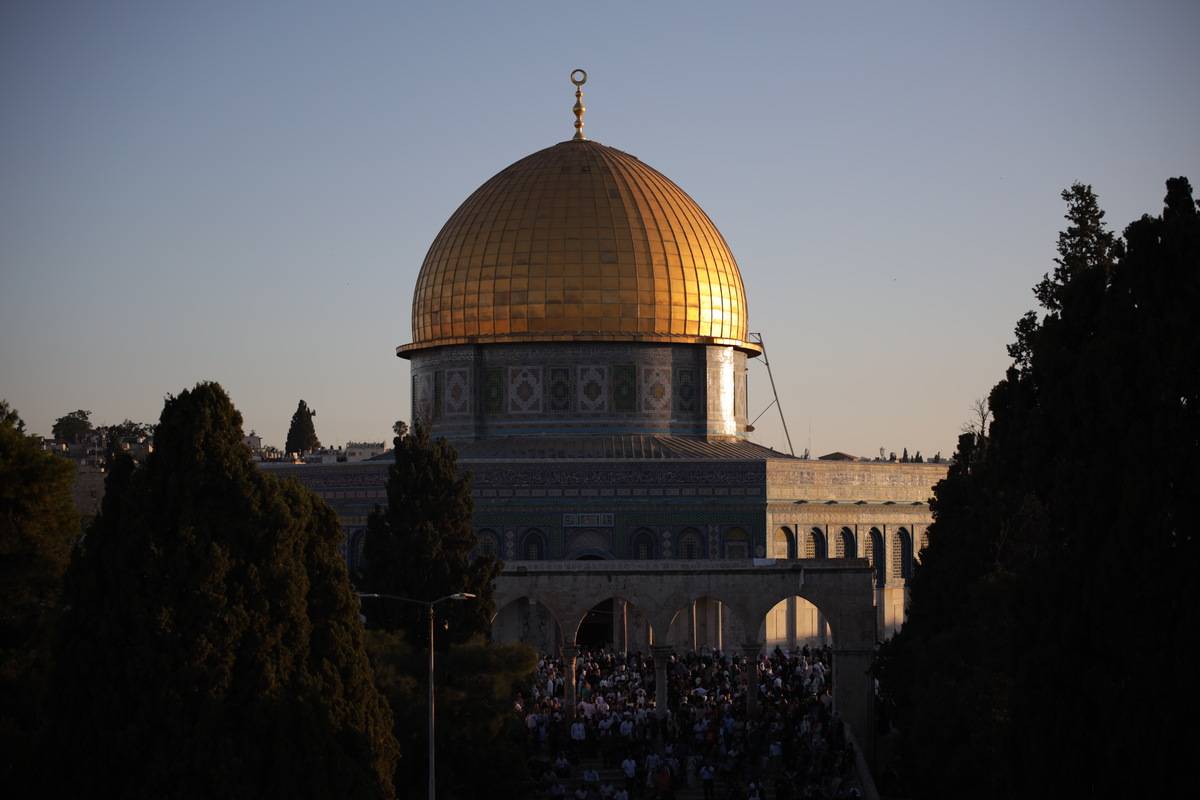 Al-Aqsa Mosque Compound in the old city of Jerusalem on June 28, 2023. [Saeed Qaq - Anadolu Agency]