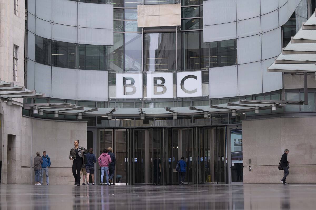 A view of the British Broadcasting Corporation (BBC) Headquarters in London, United Kingdom on July 14, 2023. [Raşid Necati Aslım - Anadolu Agency]