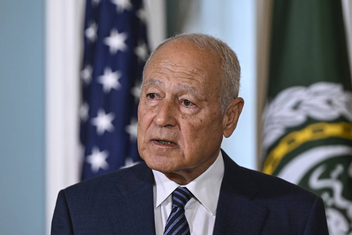 Arab League Secretary-General Ahmed Aboul Gheit. [Celal Güneş - Anadolu Agency]