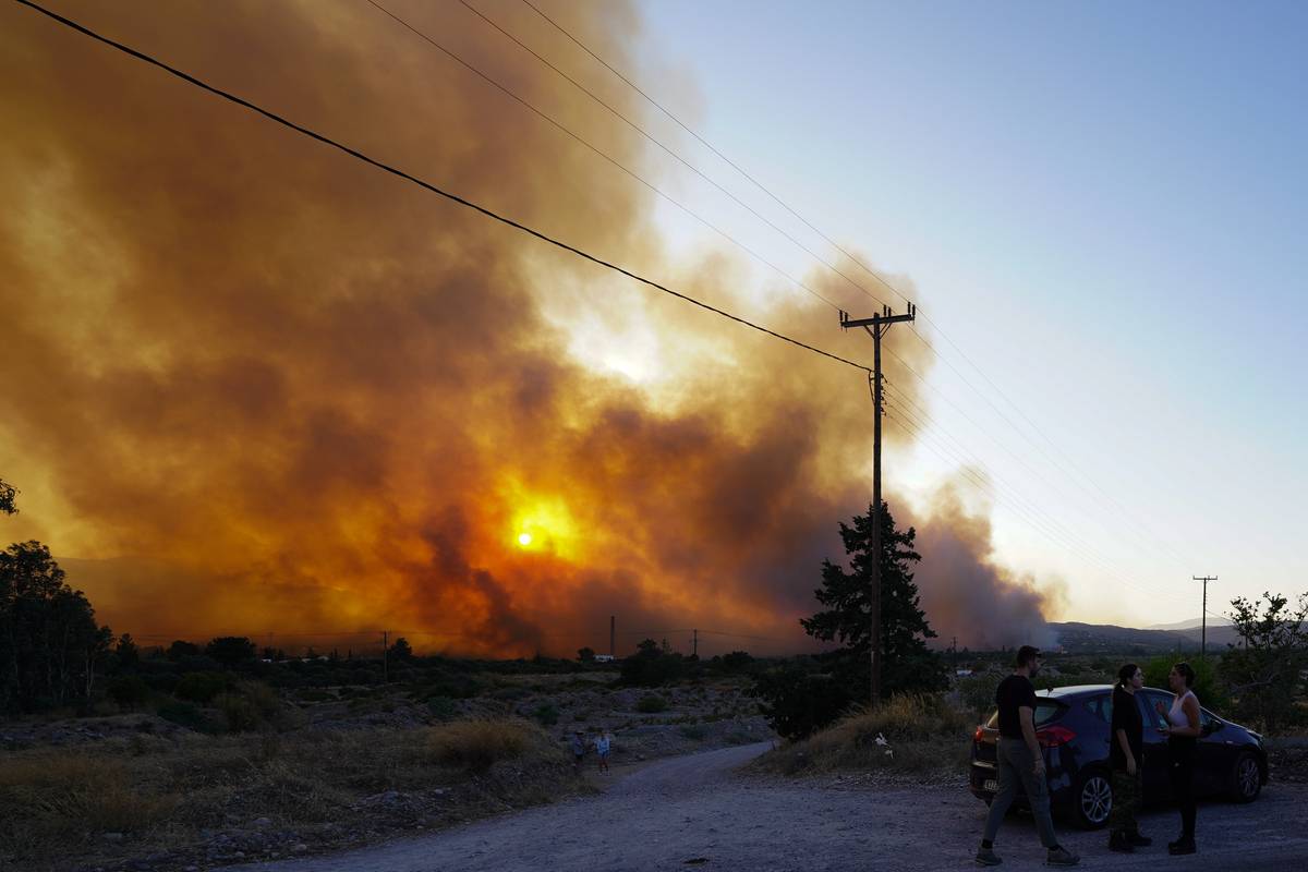 Nasa Fire Rhodes Greece continues fight against wildfires on islands of Rhodes – Middle ...