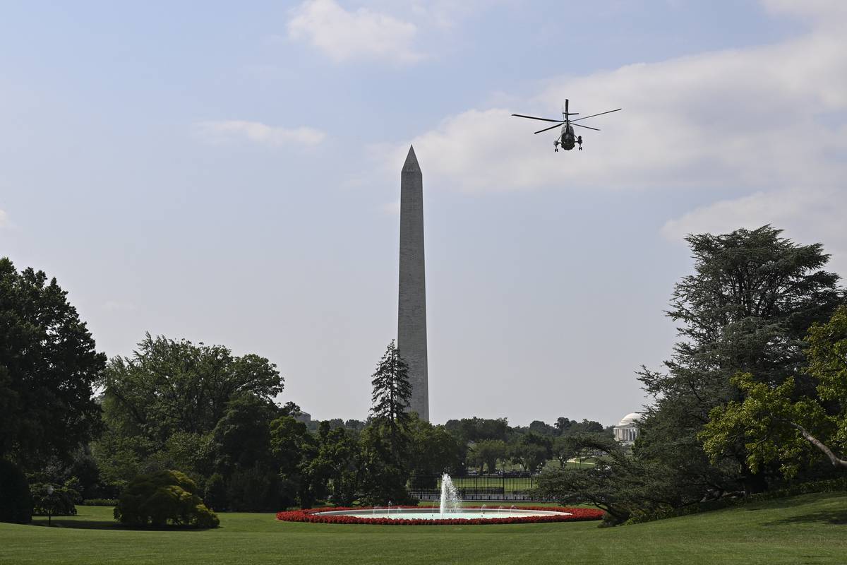 U.S. President Joe Biden departs from the White House for travel to Brunswick, Maine on July 28, 2023 in Washington, DC. United States [Celal Güneş - Anadolu Agency]