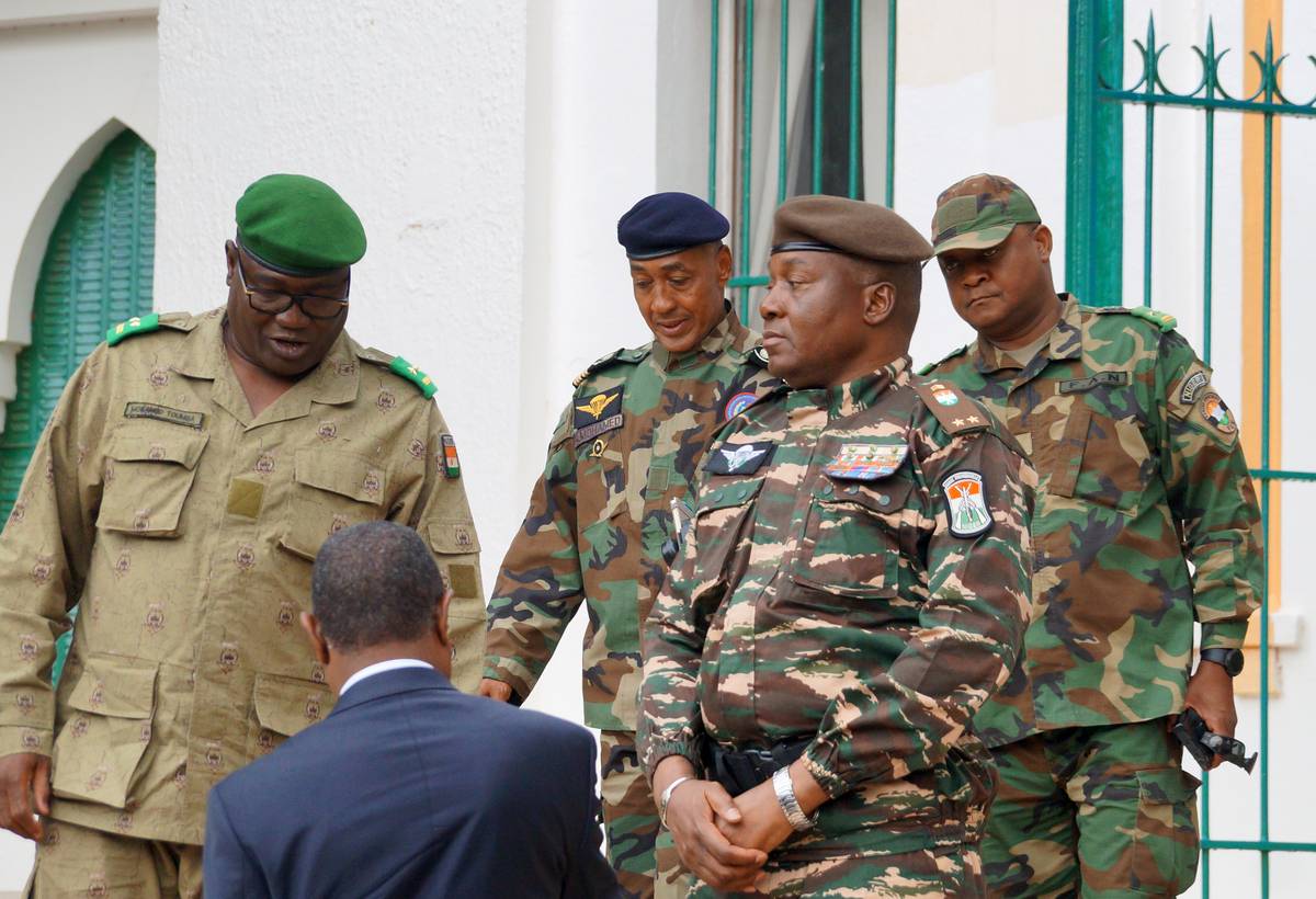 Abdourahmane Tchiani and other army commanders held a meeting in the capital, Niamey, Niger on July 28, 2023 [Balima Boureima - Anadolu Agency]