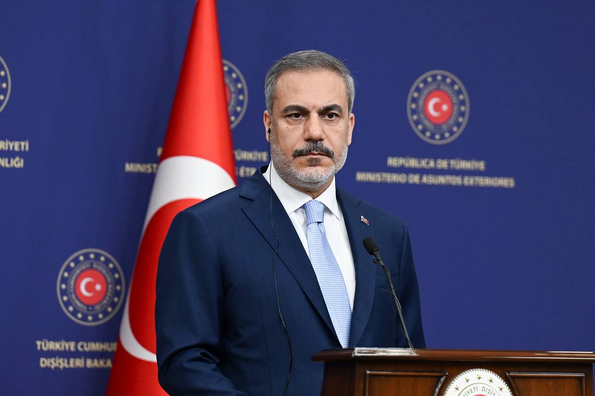 Turkish Foreign Minister Hakan Fidan. [Murat Gök - Anadolu Agency]