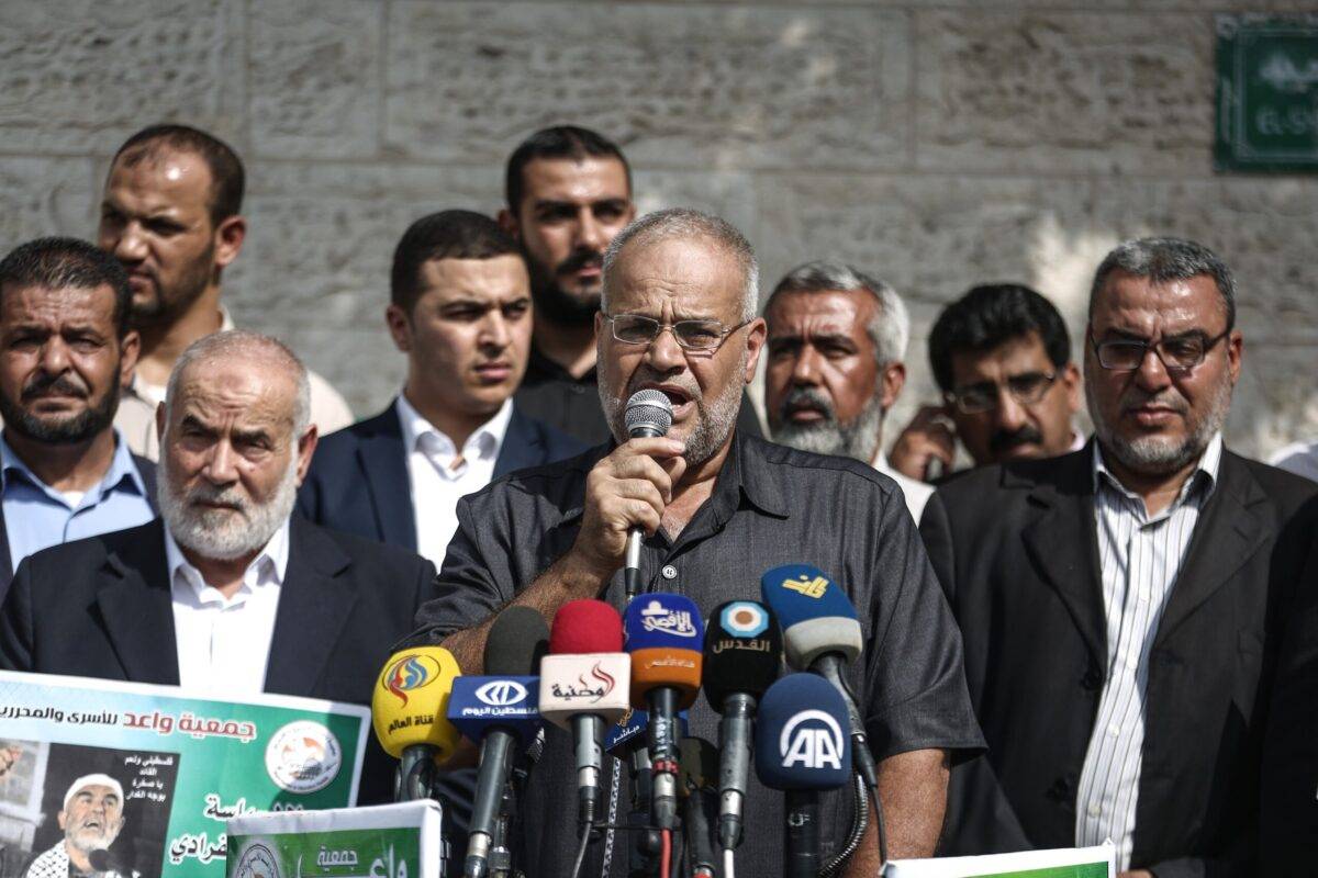 Islamic Jihad's leader in Gaza, KIslamic Jihad's leader in Gaza, Khader Habib, in front of Red Cross building in Gaza City, Gaza [Ali Jadallah/Anadolu Agency/Getty Images]hader Habib, in front of Red Cross building in Gaza City, Gaza on October 27, 2016 [Ali Jadallah/Anadolu Agency/Getty Images]