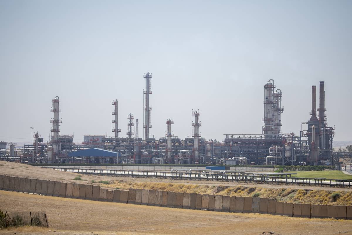 A general view of the Gwer Oil Refinery, which is one of the most important industrial facilities processing oil products, in Erbil, Iraq [Ahsan Mohammed Ahmed Ahmed - Anadolu Agency]