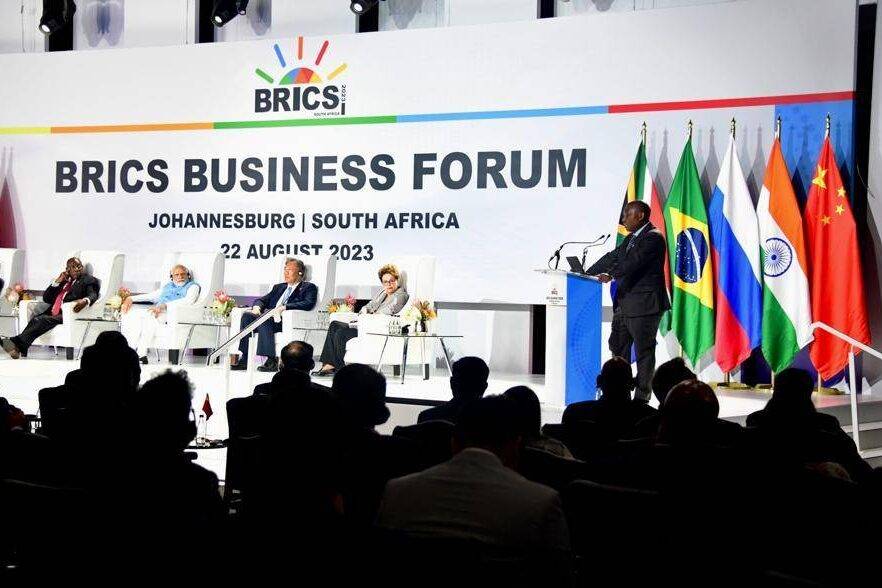 A general view of the 15th BRICS summit in Johannesburg, South Africa on August 22, 2023 [BRICS/Handout - Anadolu Agency]