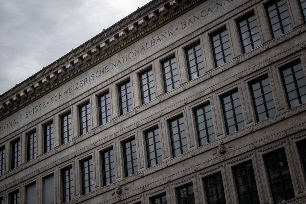 The headquarters of the Swiss National Bank in Zurich on March 23, 2023 [FABRICE COFFRINI/AFP via Getty Images]