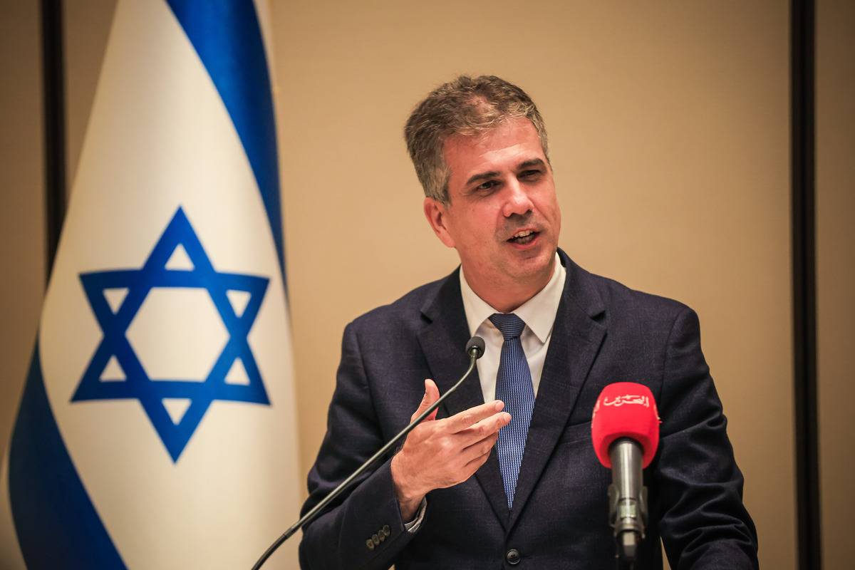 Israeli Foreign Minister Eli Cohen. [Ayman Yaqoob - Anadolu Agency]