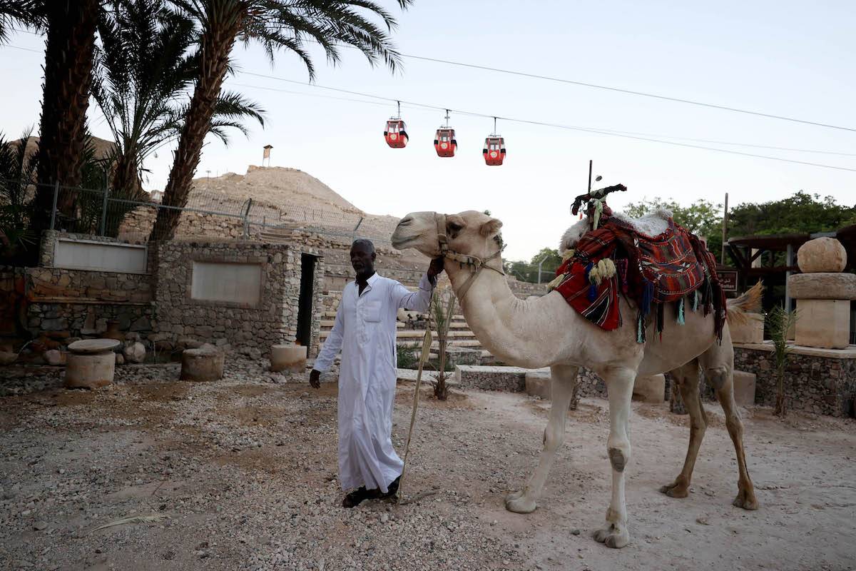 People visit the ancient city of Jericho (Tel es-Sultan), which is the 5th historical monument to be included in the United Nations Educational, Scientific and Cultural Organization (UNESCO) World Heritage Site, in West Bank on September 17, 2023. [Issam Rimawi - Anadolu Agency]