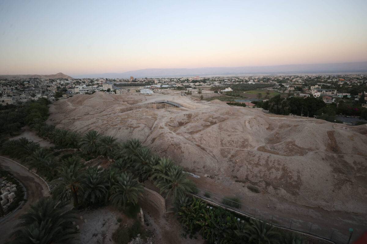 A view from the ancient city of Jericho (Tel es-Sultan), which is the 5th historical monument to be included in the United Nations Educational, Scientific and Cultural Organisation (UNESCO) World Heritage Site, in West Bank on September 17, 2023 [Issam Rimawi/Anadolu Agency]