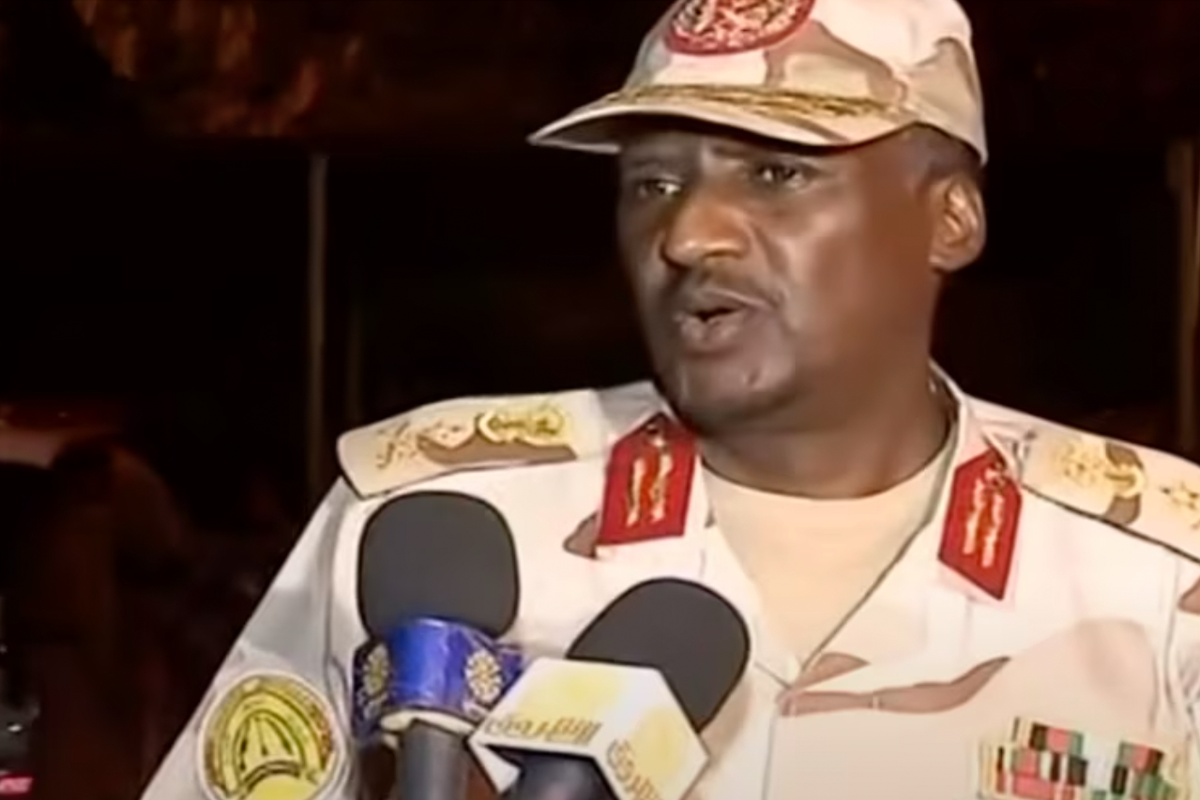 Deputy leader of Sudan's paramilitary Rapid Support Forces (RSF), Abdelrahim Dagalo [Youtube]