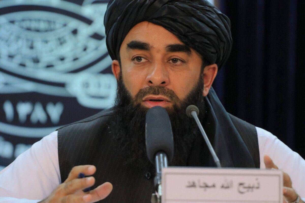 Taliban spokesman Zabihullah Mujahid on 5 November, 2022 [STR/AFP via Getty Images]