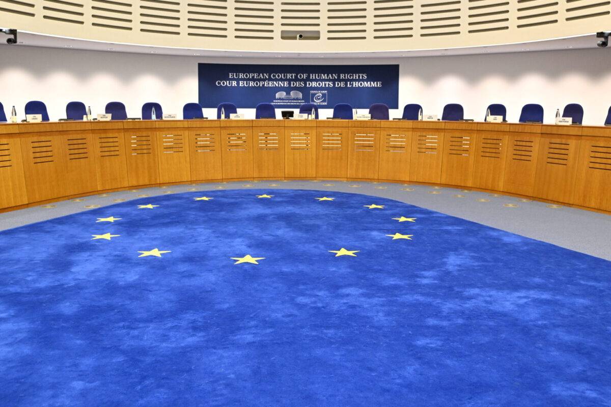 General view of The European Court of Human Rights (ECHR) on April 12, 2023 [Mustafa Yalcin/Anadolu Agency via Getty Images]