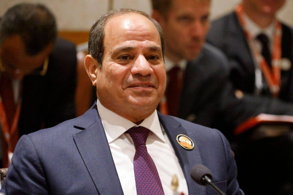 Egyptian President Abdel Fattah al-Sisi attends a meeting between the African Union and European Union during the G20 Leaders' Summit in New Delhi on September 9, 2023 [LUDOVIC MARIN/POOL/AFP via Getty Images]