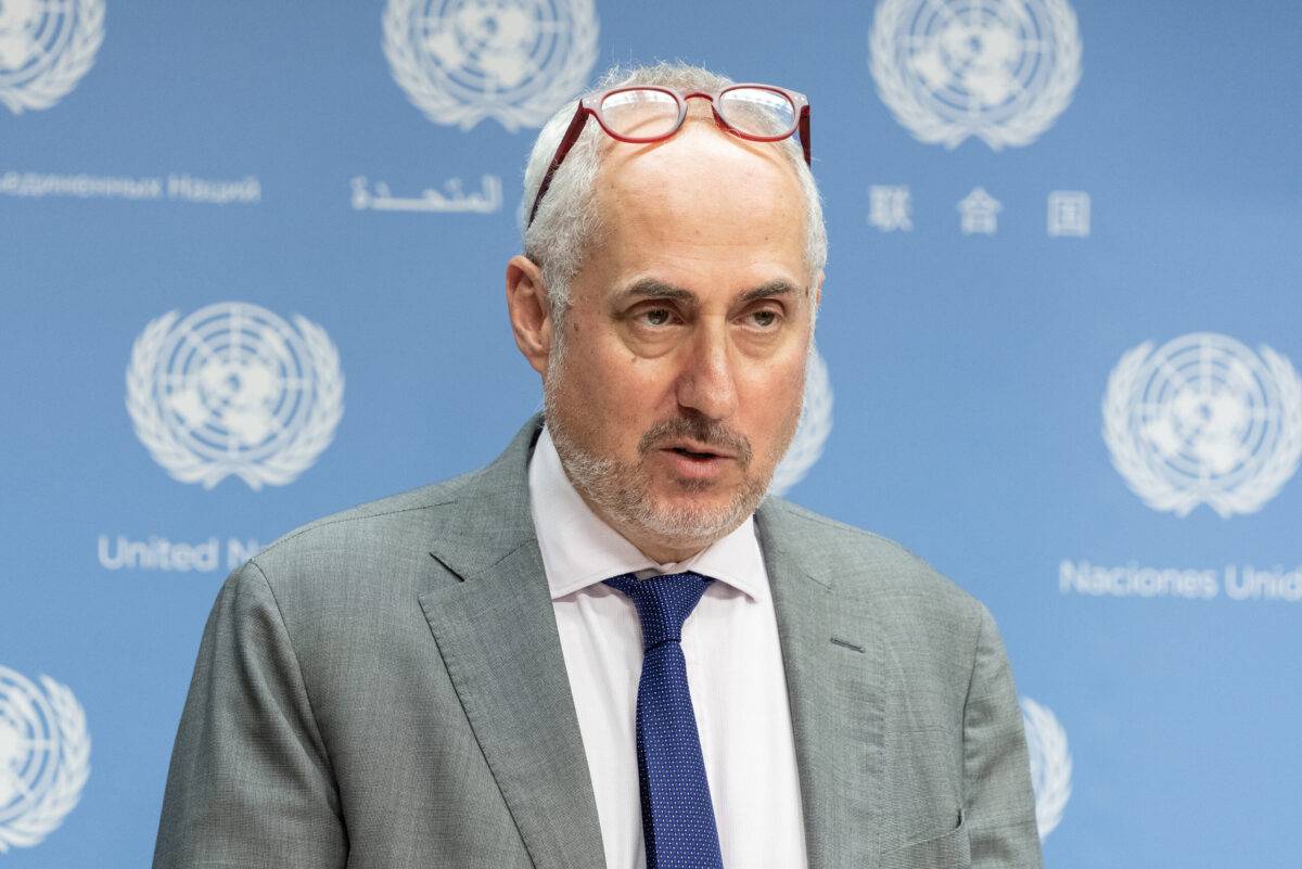 Stephane Dujarric, spokesperson for UN Secretary-General