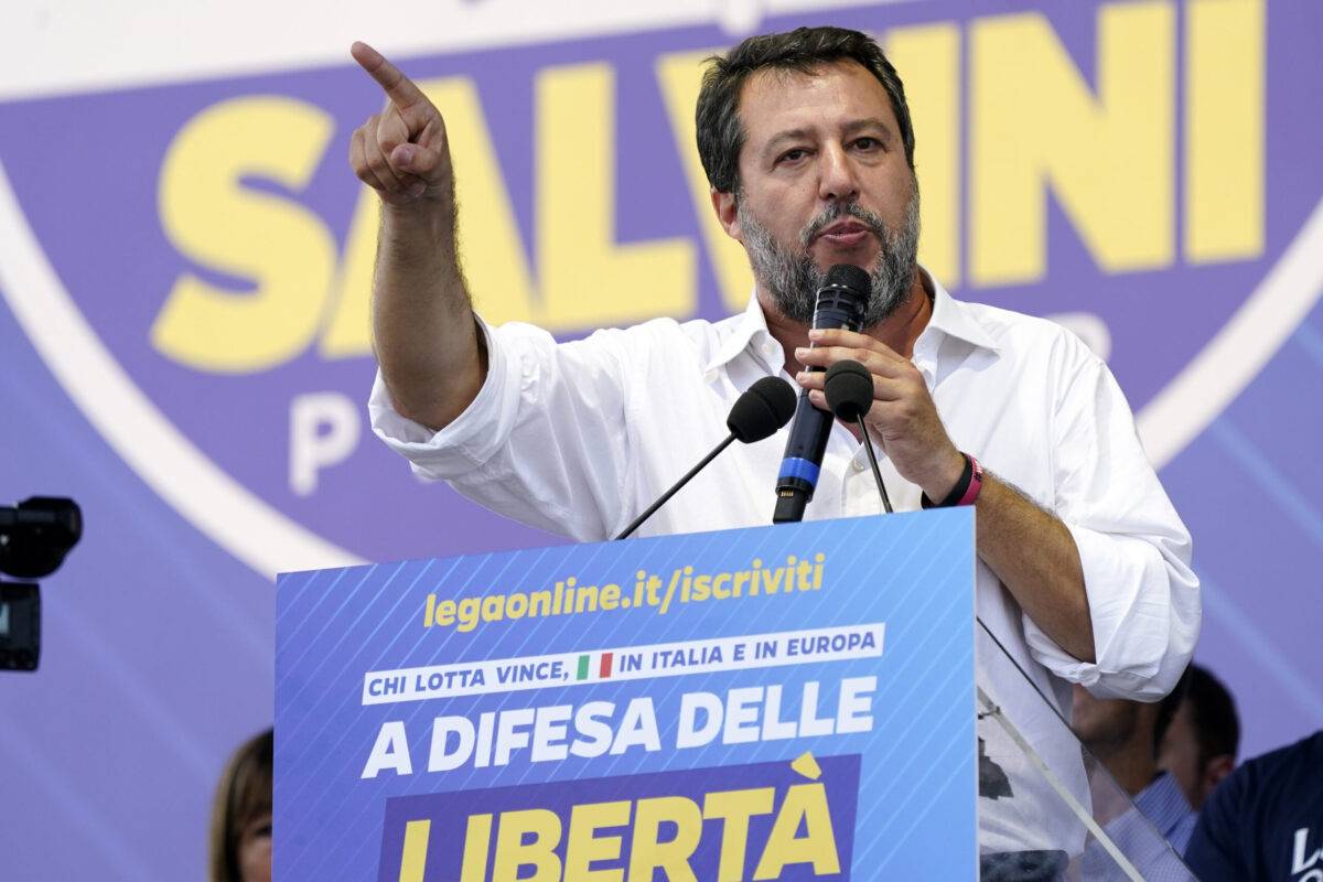 Matteo Salvini Leader of Lega Nord party on September 17, 2023 in Pontida, Italy [Pier Marco Tacca/Getty Images]