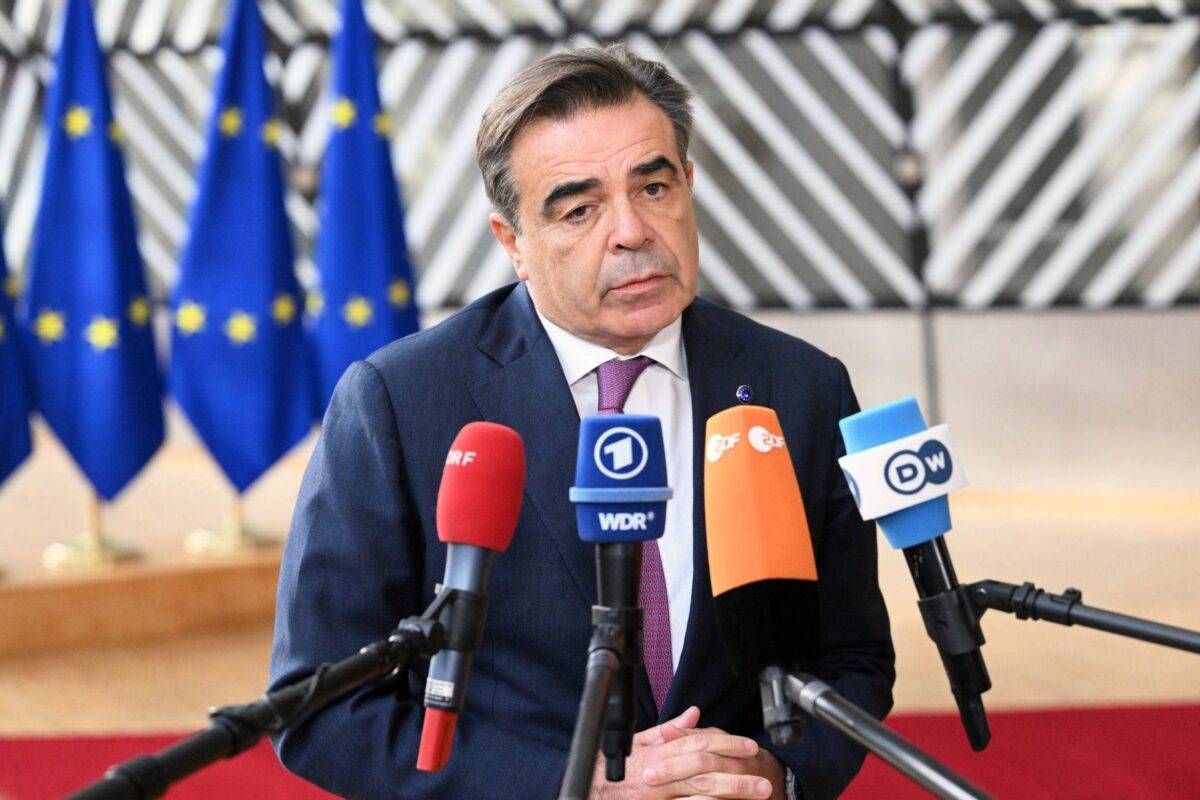 EU Commission Vice President Margaritis Schinas in Brussels, Belgium on September 28, 2023 [Dursun Aydemir/Anadolu Agency]
