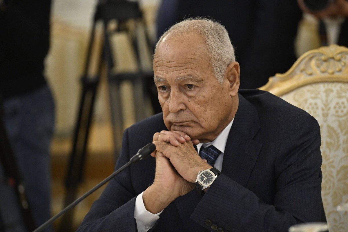 Ahmed Aboul-Gheit , Secretary General of the Arab League. [Sefa Karacan - Anadolu Agency]