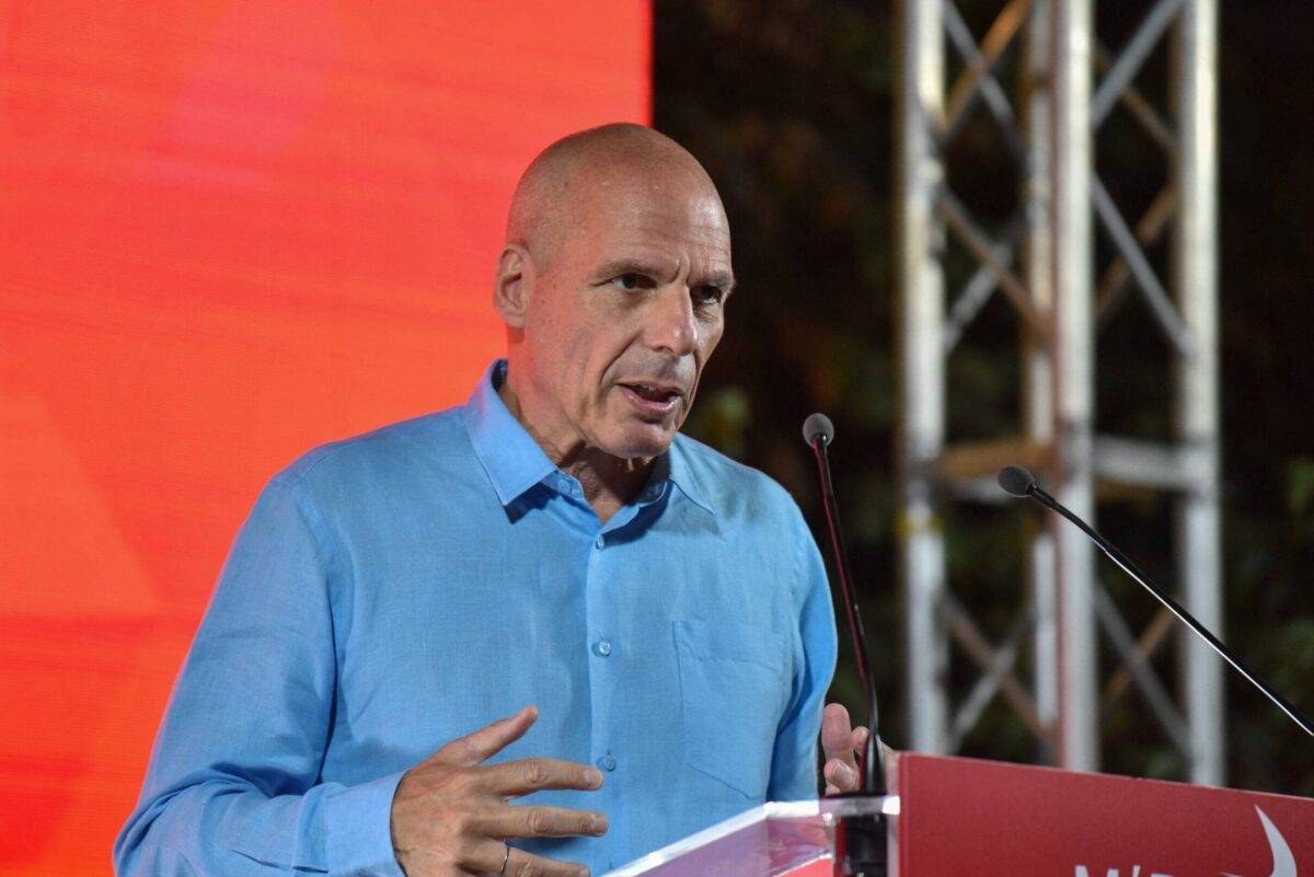 Former Greek Minister of Finance and Secretary-General of Democracy in Europe Movement 2025 (DiEM25), Yanis Varoufakis, in Athens on June 19th, 2023. [Photo by Nicolas Koutsokostas/NurPhoto via Getty Images]