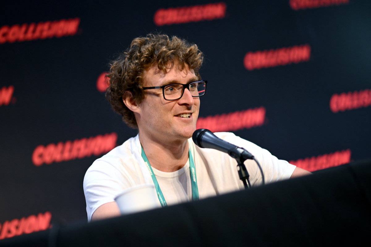 Paddy Cosgrave, CEO & Founder, Web Summit, speaks in the press conference during day two of Collision 2023 at Enercare Centre in Toronto, Canada, on 28 June 2023 [Ramsey Cardy/Sportsfile for Collision via Getty Images]