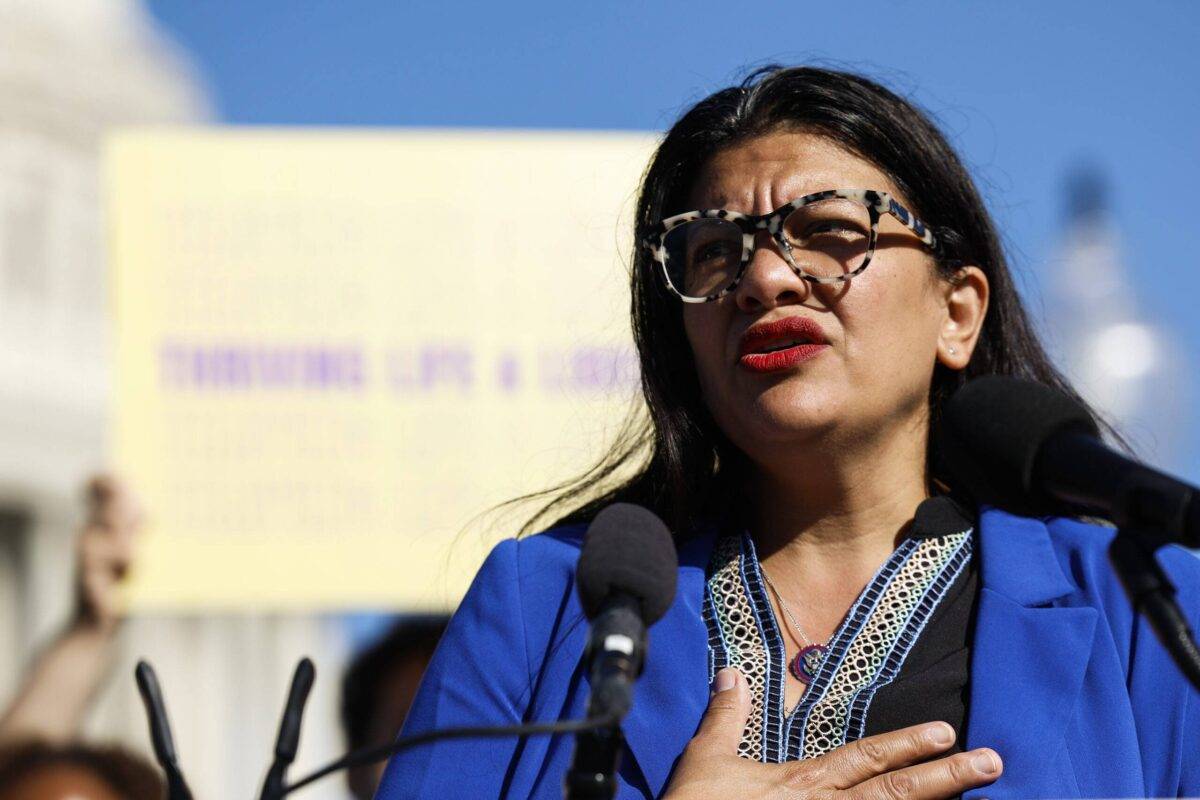 Member of the US House of Representatives Rashida Tlaib, outside the US Capitol Building in Washington, DC on September 19, 2023 [Anna Moneymaker/Getty Images]