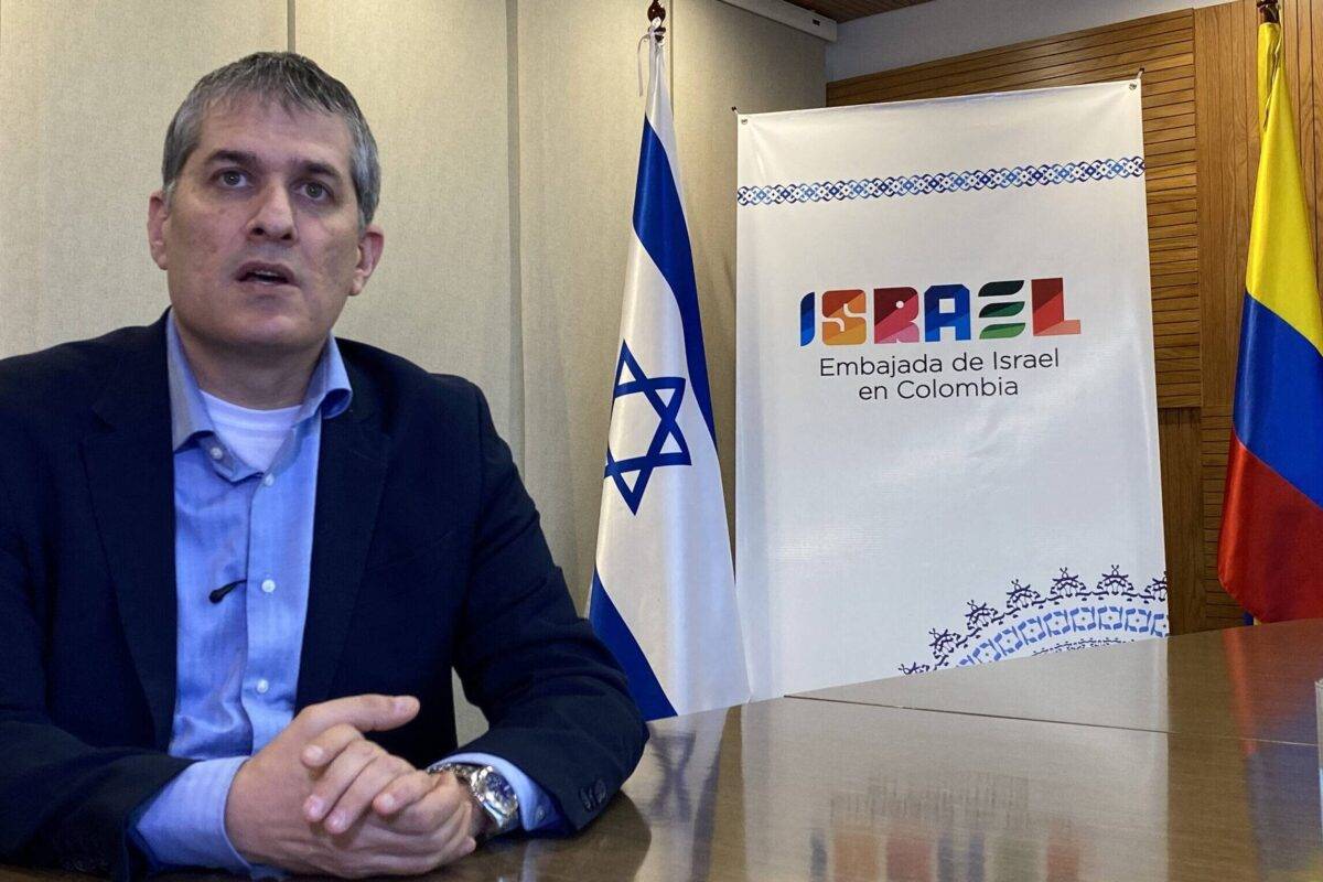 Israel's ambassador to Colombia Gali Dagan during an interview with AFP, in Bogota Colombia on October 16, 2023 [JUAN RESTREPO/AFP via Getty Images]