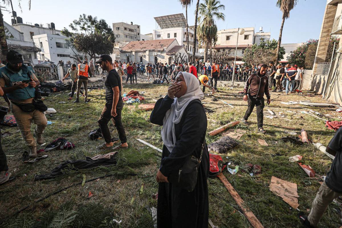 Hundreds dead in Gaza hospital bombing, local authorities say