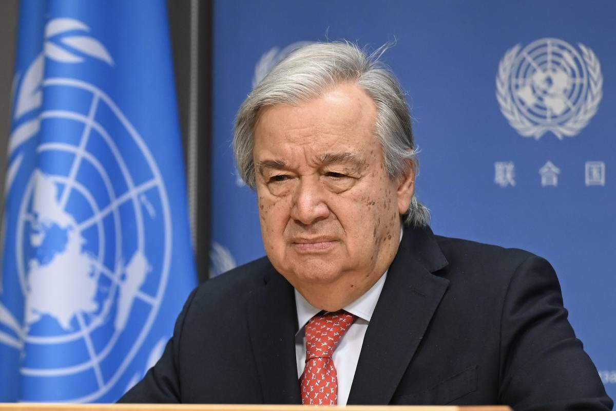 The United Nations Secretary-General Antonio Guterres on November 6, 2023 [Fatih Aktaş/Anadolu Agency]