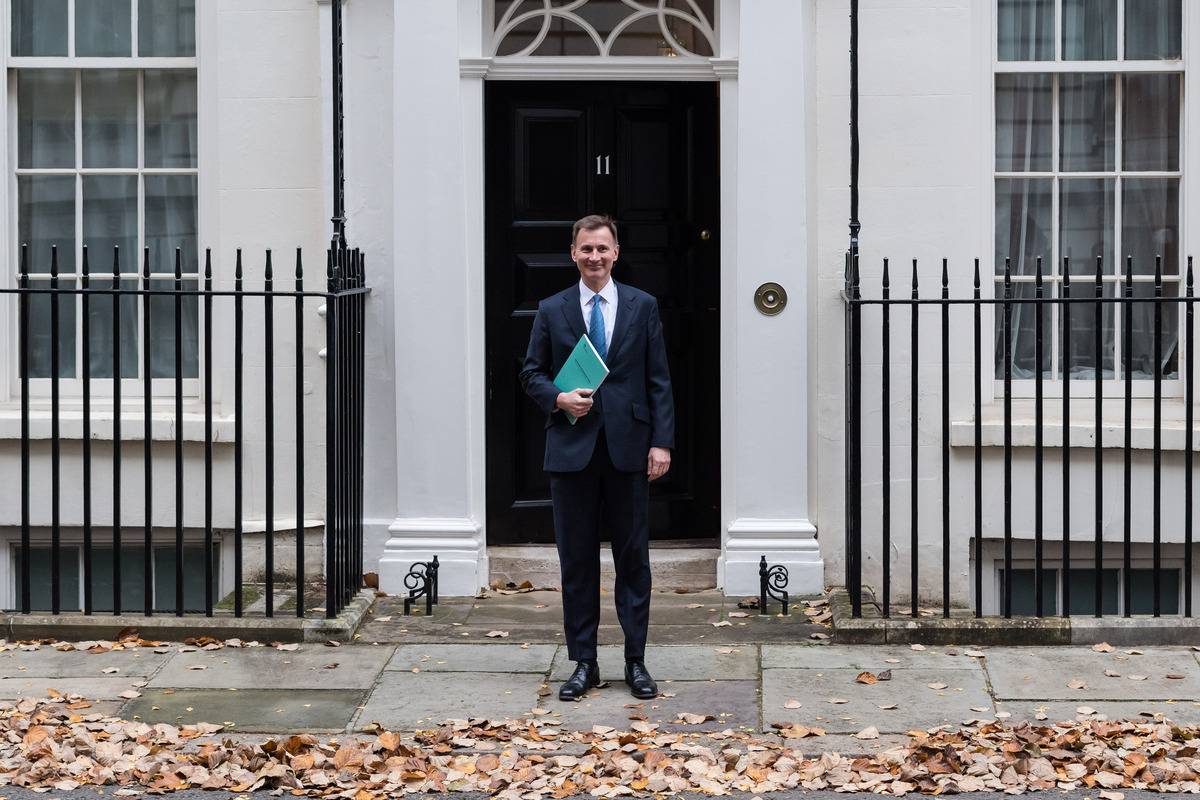 Chancellor Jeremy Hunt delivers the Autumn Statement in London – Middle ...