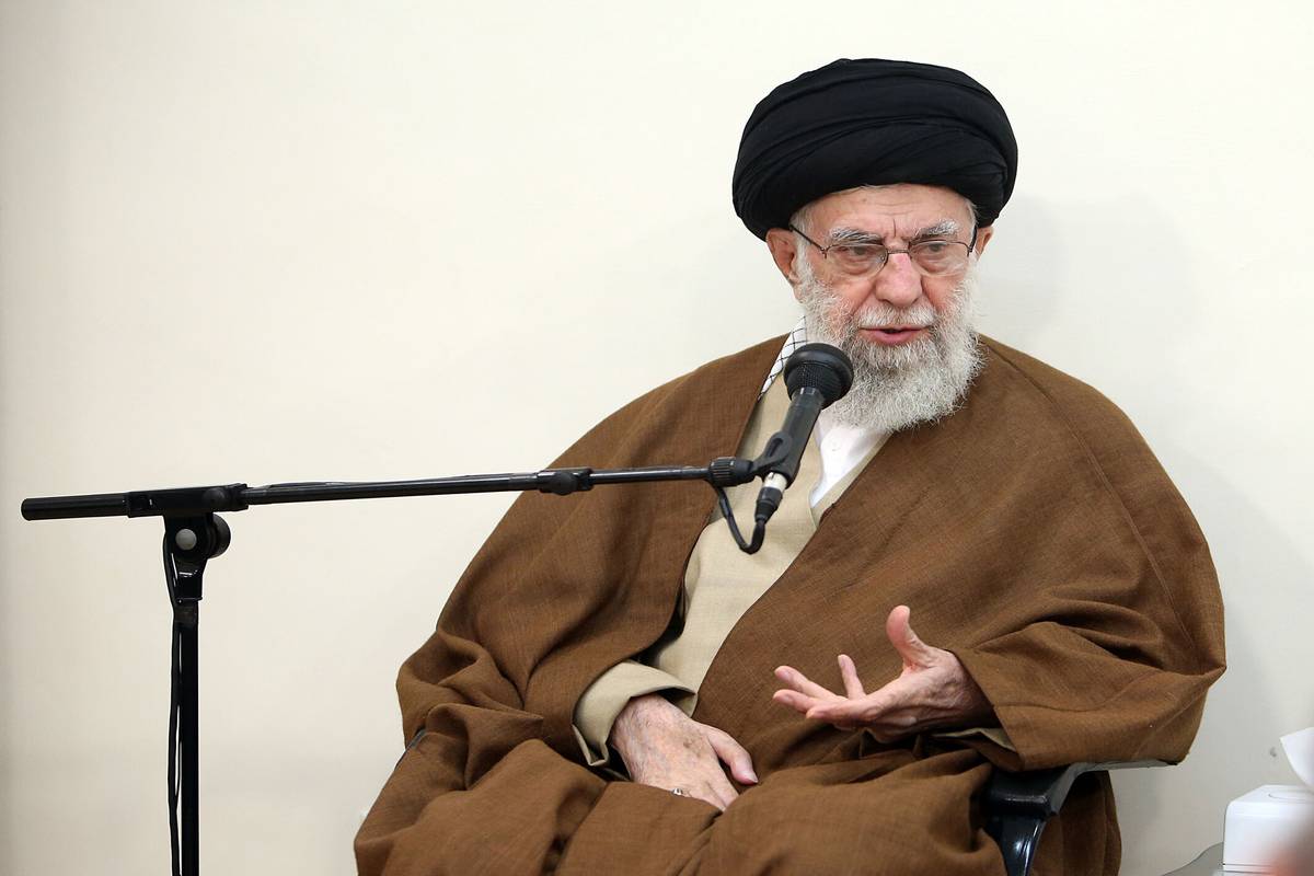 Iranian Supreme Leader Ali Khamenei gives a speech in Tehran, Iran on November 28, 2023. [Iranian Leader Press Office - Anadolu Agency]