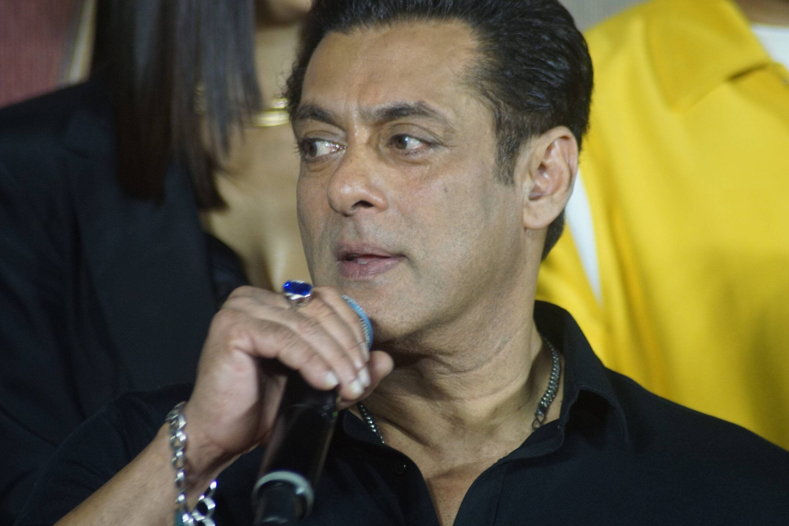Salman Khan attends the trailer launch of film 'Kisi Ka Bhai Kisi Ki Jaan' on Aprill 10, 2023 in Mumbai, India [Photo by Prodip Guha/Getty Images]