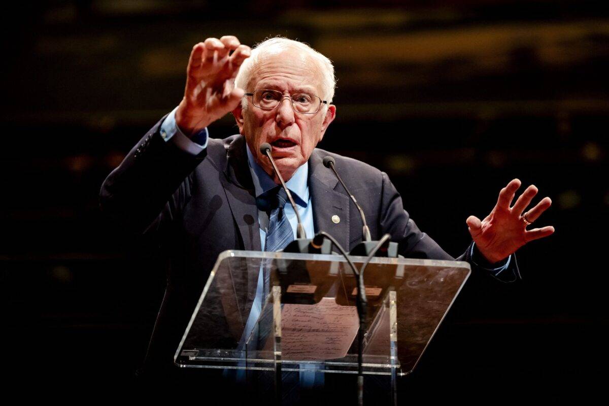 US Senator Bernie Sanders. [ROBIN VAN LONKHUIJSEN/ANP/AFP via Getty Images]