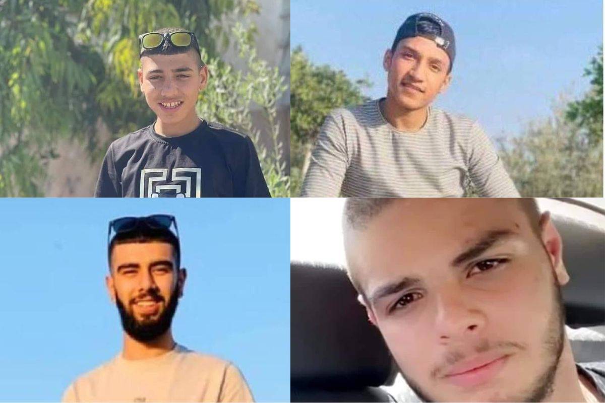 Israeli forces killed four Palestinian boys in the occupied West Bank - Ahmad Mohammad Hamed Abu Al-Haija, 16; Mahmoud Khaled Mahmoud Abu Al-Haija, 17; Ammar Mohammad Faisal Abu Al-Wafa, 14; and Mohammad Riad Fathi Saleh Farhan, 15 on 26 November 2023 [@DCIPalestine/X]