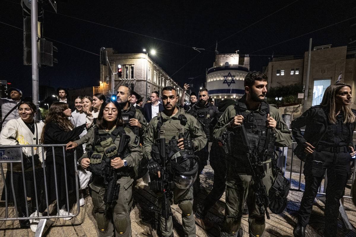 Israeli police in Jerusalem. [Mostafa Alkharouf - Anadolu Agency]