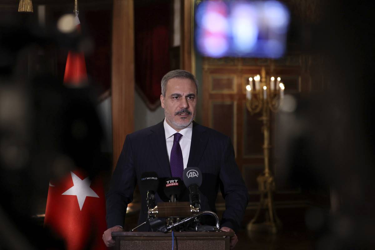 Turkish Foreign Minister Hakan Fidan in Washington D.C, USA on December 9, 2023 [Arda Küçükkaya/Anadolu Agency]