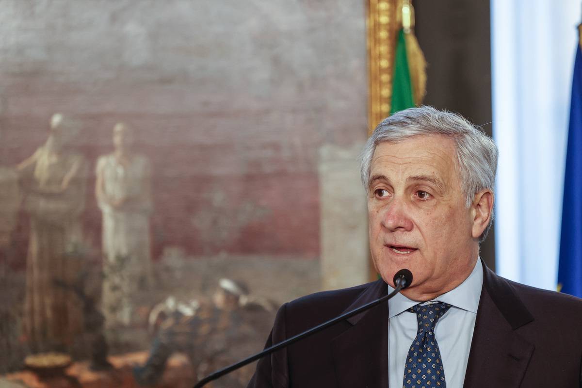 Italian Foreign Minister Antonio Tajani at the Farnesina Italian Foreign Ministry headquarters in Rome, Italy, on December 19, 2023 [Riccardo De Luca/Anadolu Agency]