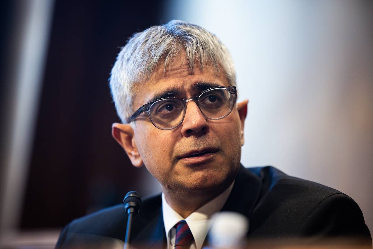 Adeel Abdullah Mangi, United States circuit judge for the third circuit nominee for US President Joe Biden, speaks during a Senate Judiciary Committee nomination hearing in Washington, DC, US, on Wednesday, Dec. 13, 2023. [Tierney L. Cross/Bloomberg via Getty Images]