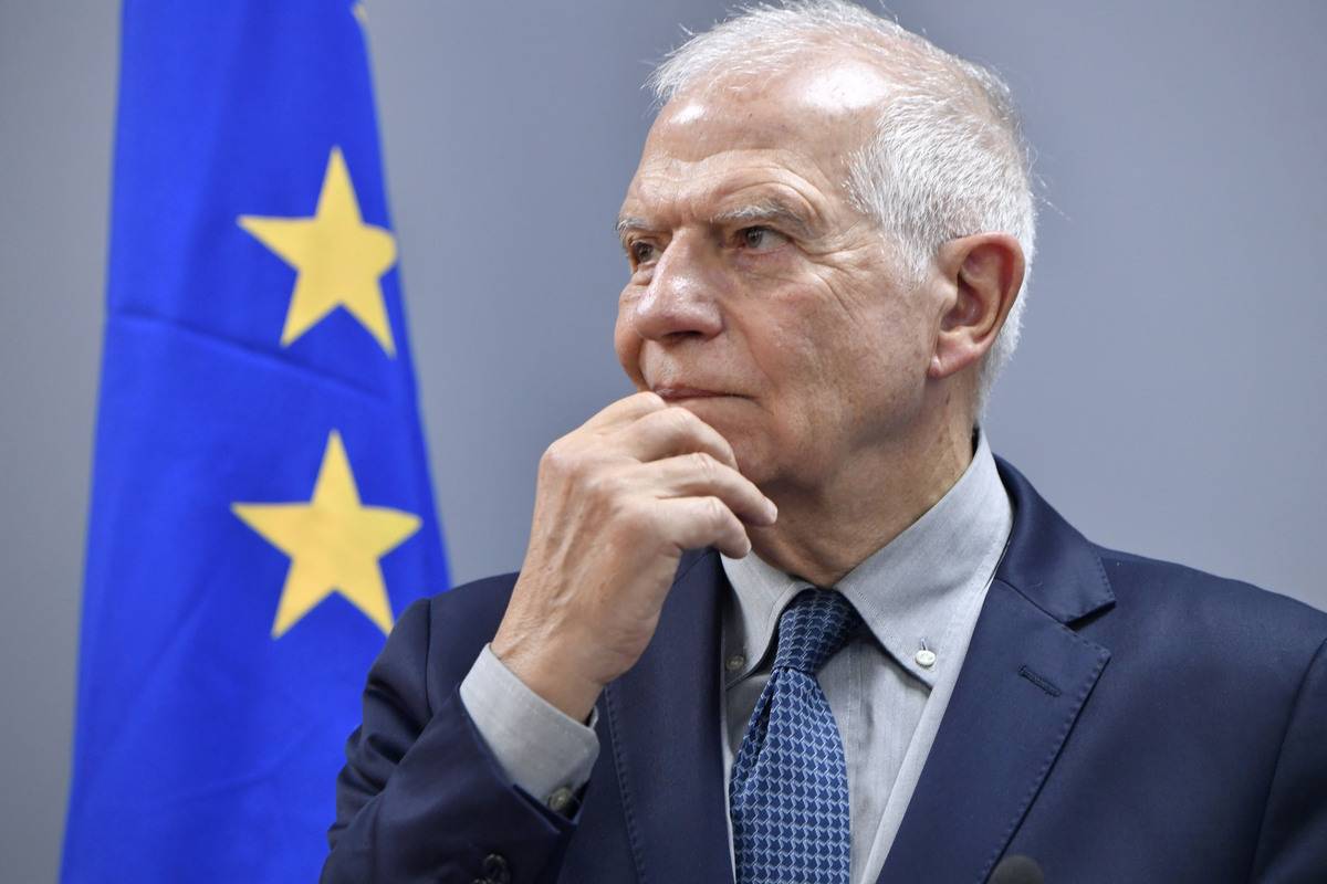 European Union (EU) High Representative for Foreign Affairs and Security Policy Josep Borrell in Beirut, Lebanon on January 06, 2024. [Houssam Shbaro - Anadolu Agency]