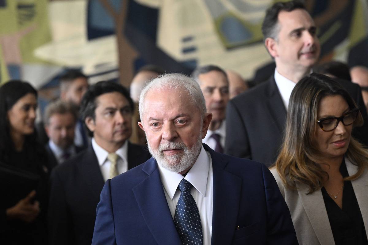 Brazil's President Luiz Inacio Lula da Silva in Brasilia, Brazil January 8, 2024. [Mateus Bonomi - Anadolu Agency]