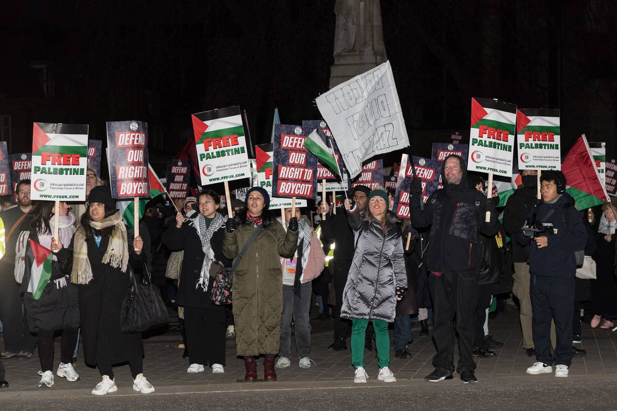 ‘Protect the Right to Boycott’ Rally for Palestinians in London ...