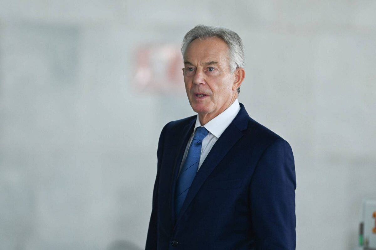 Former UK Prime Minister Tony Blair for a meeting at the Planalto Palace on Tuesday, September 26, 2023 [Ton Molina/NurPhoto via Getty Images]