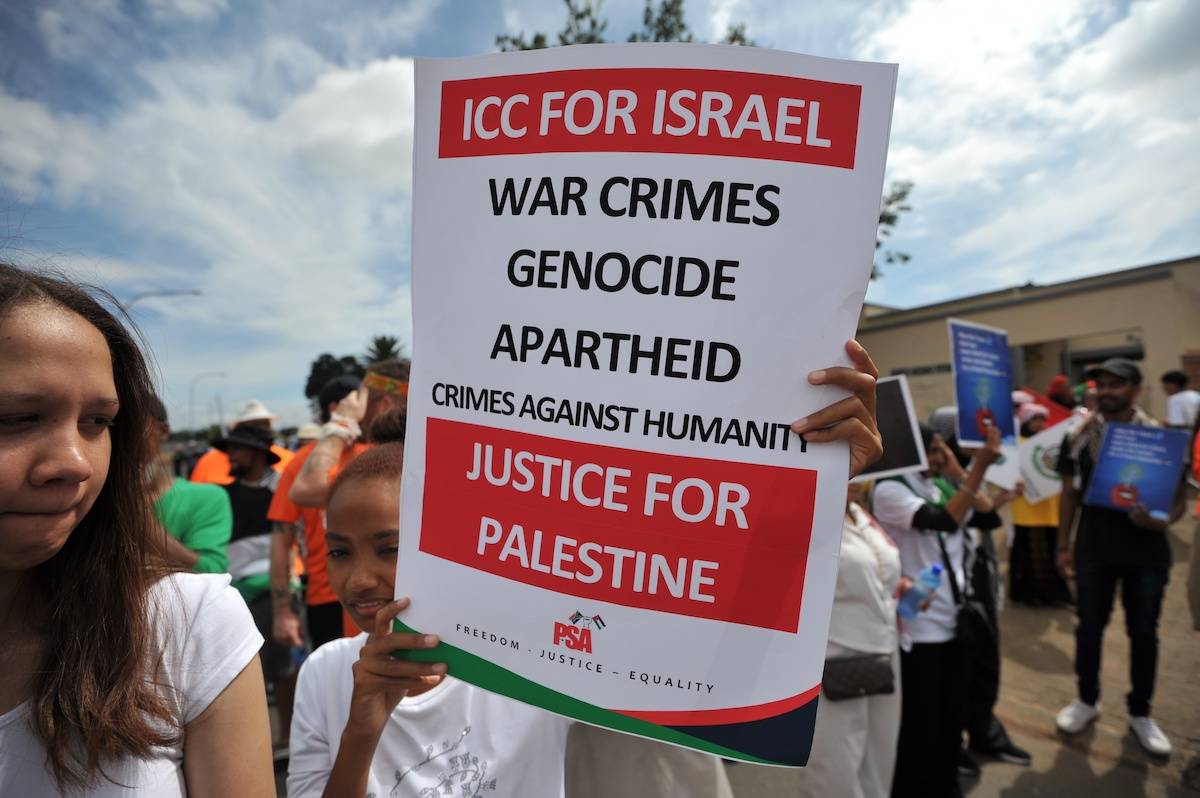 Free Palestine March on December 16, 2023 In Eldorado Park, South Africa. [Laird Forbes/Gallo Images via Getty Images]