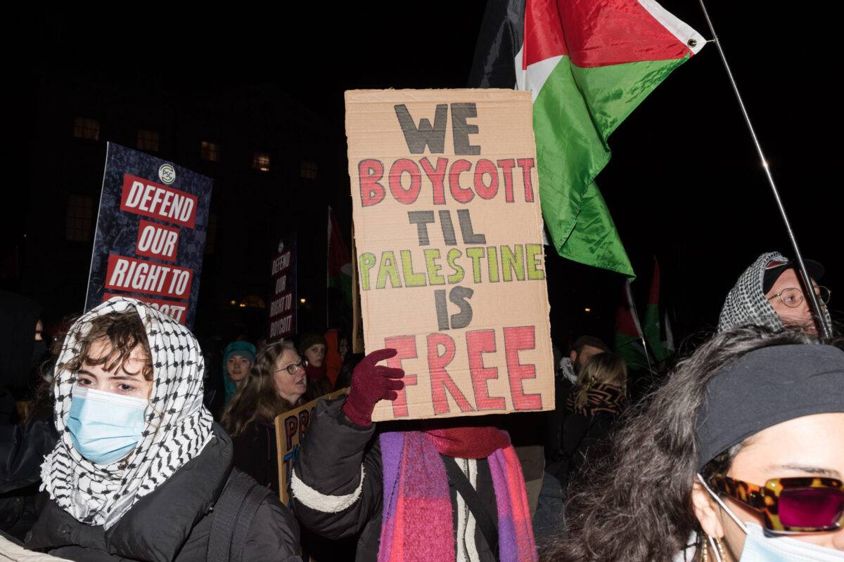 'Protect the Right to Boycott' Rally for Palestinians in London